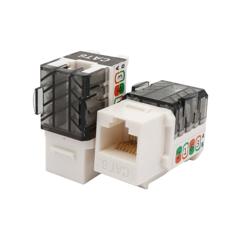 CAT6 UTP Slim Tipo de 90 grau Puncada de Keystone Jack