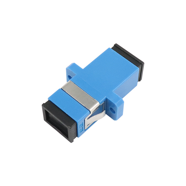 Adaptador de fibra óptica Simplex de modo único SC UPC com flange