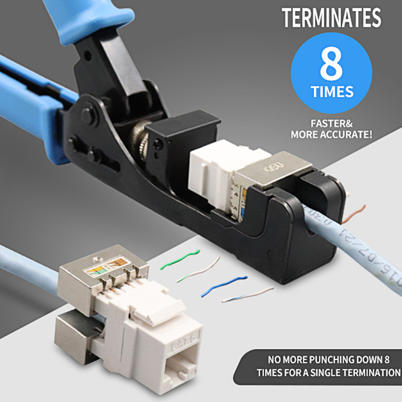 RJ45 Keystone Jack Punch Down Speed ​​Termination Tool para 180 graus PX-T-DS